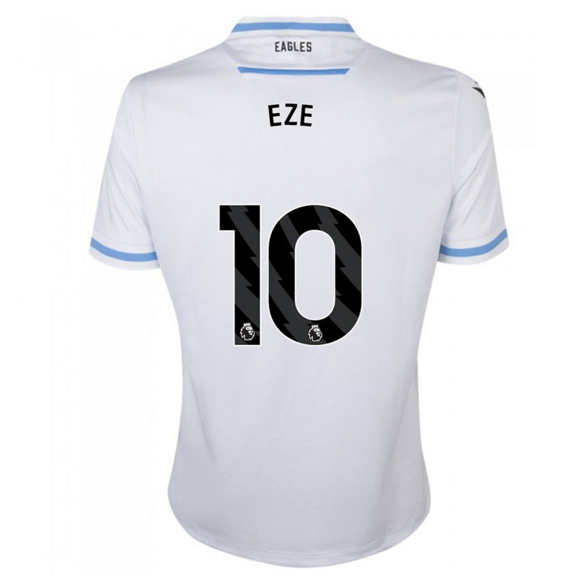 Mujer Camiseta Eberechi Eze #10 Blanco 2ª Equipación 2023/24 La Camisa Argentina