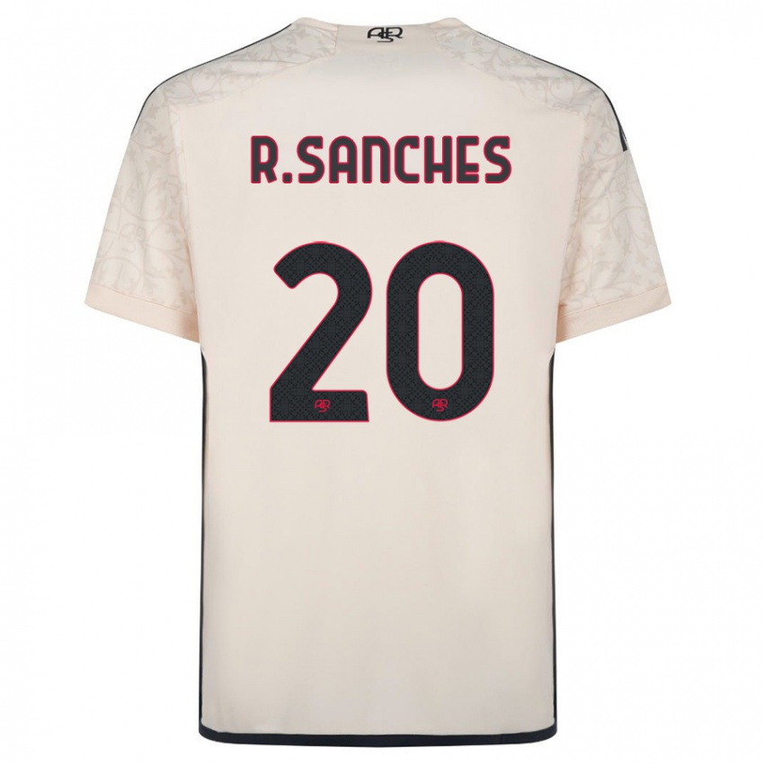 Mujer Camiseta Renato Sanches #20 Blanquecino 2ª Equipación 2023/24 La Camisa Argentina