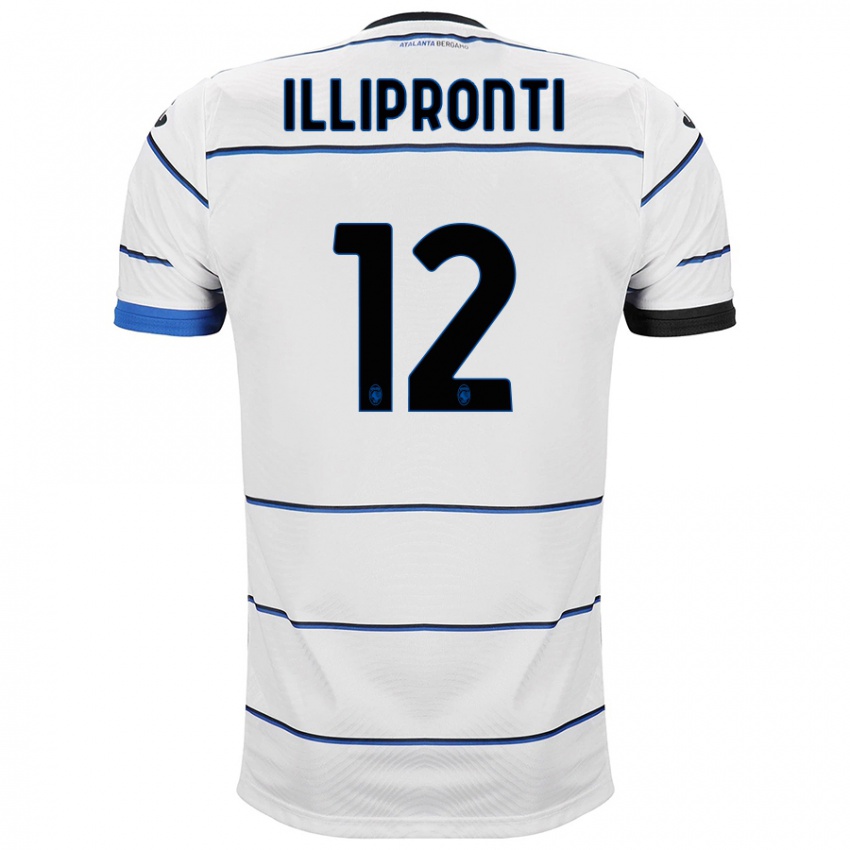 Mujer Camiseta Filippo Illipronti #12 Blanco 2ª Equipación 2023/24 La Camisa Argentina