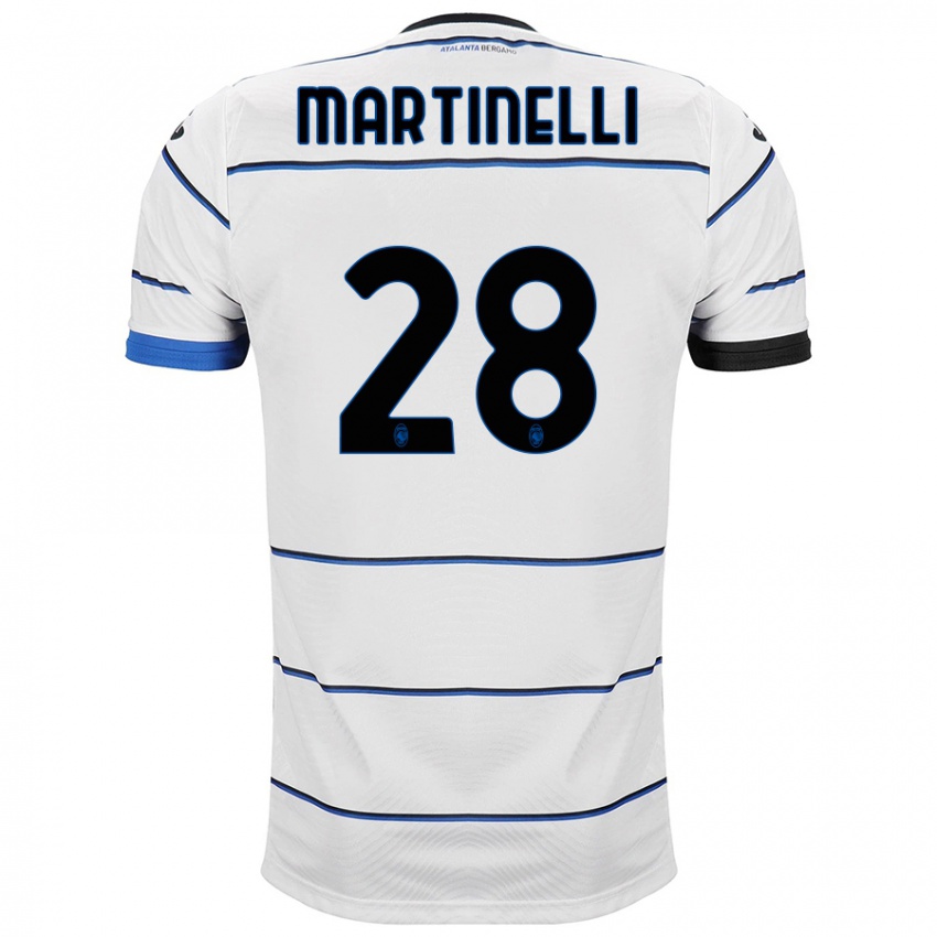 Mujer Camiseta Gabriel Martinelli #28 Blanco 2ª Equipación 2023/24 La Camisa Argentina