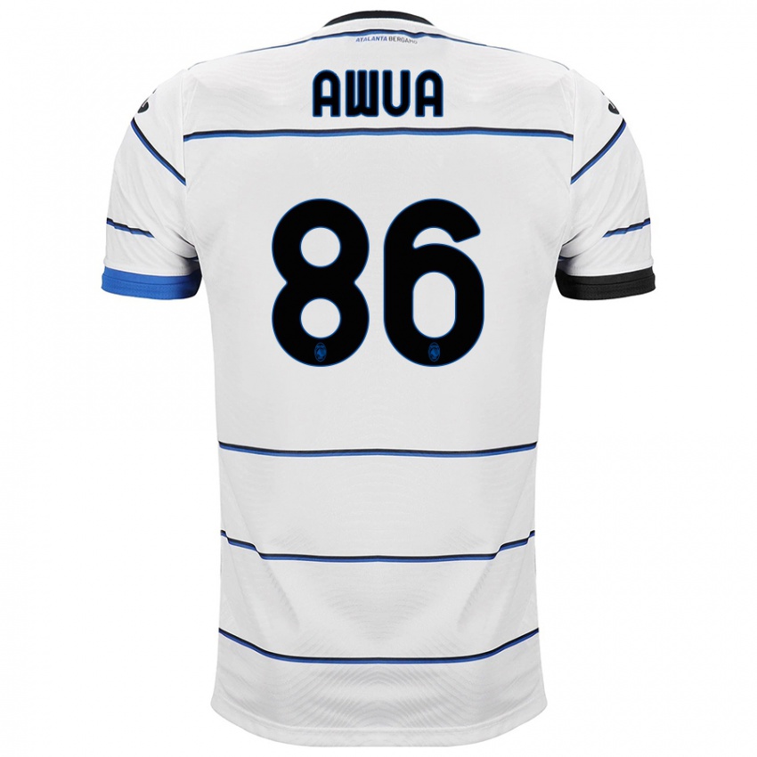 Mujer Camiseta Theophilus Awua #86 Blanco 2ª Equipación 2023/24 La Camisa Argentina