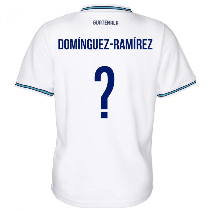 Hombre Camiseta Guatemala Marco Domínguez-Ramírez #0 Blanco 1ª Equipación 24-26 La Camisa Argentina