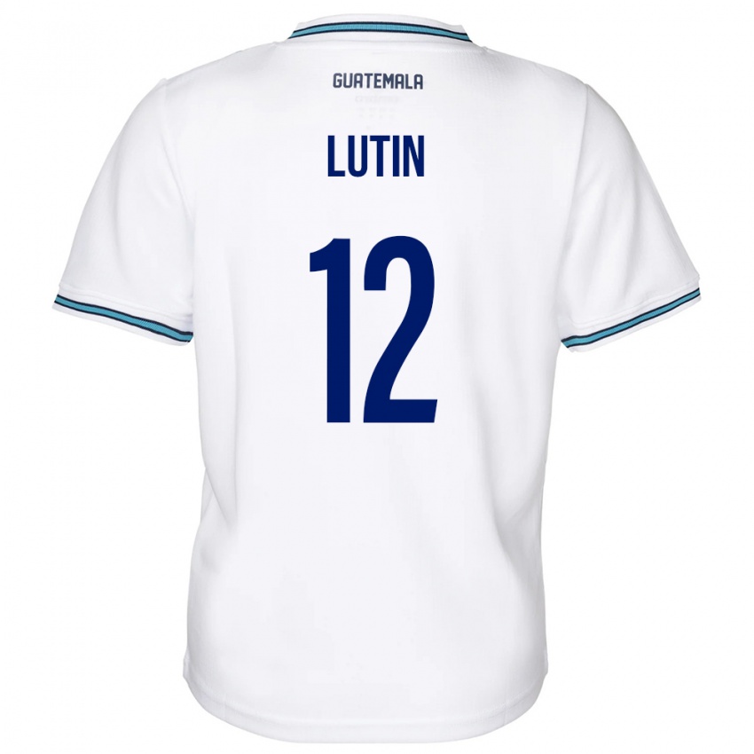 Hombre Camiseta Guatemala John Lutin #12 Blanco 1ª Equipación 24-26 La Camisa Argentina