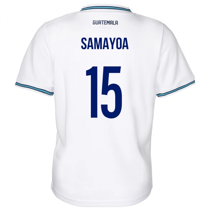 Hombre Camiseta Guatemala Giselle Samayoa #15 Blanco 1ª Equipación 24-26 La Camisa Argentina