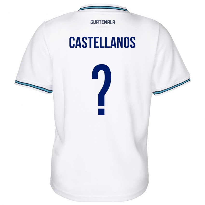 Hombre Camiseta Guatemala Jezmin Castellanos #0 Blanco 1ª Equipación 24-26 La Camisa Argentina
