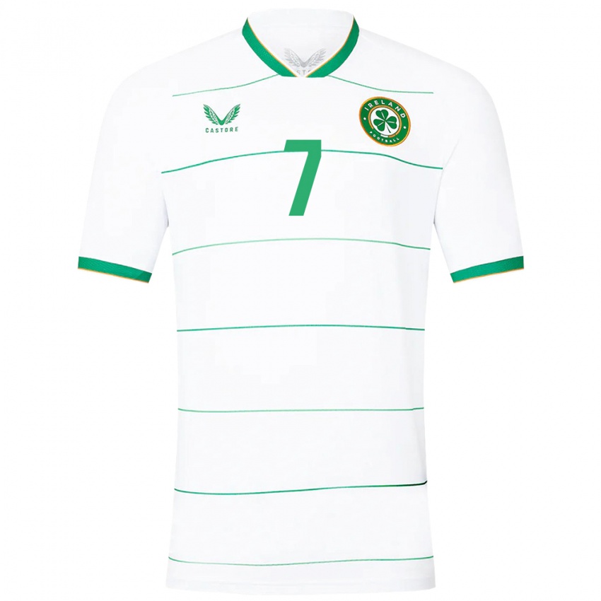 Hombre Camiseta Irlanda Aidomo Emakhu #7 Blanco 2ª Equipación 24-26 La Camisa Argentina