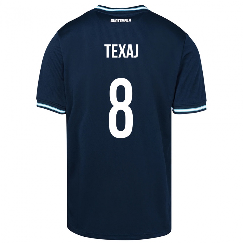 Hombre Camiseta Guatemala Elisa Texaj #8 Azul 2ª Equipación 24-26 La Camisa Argentina
