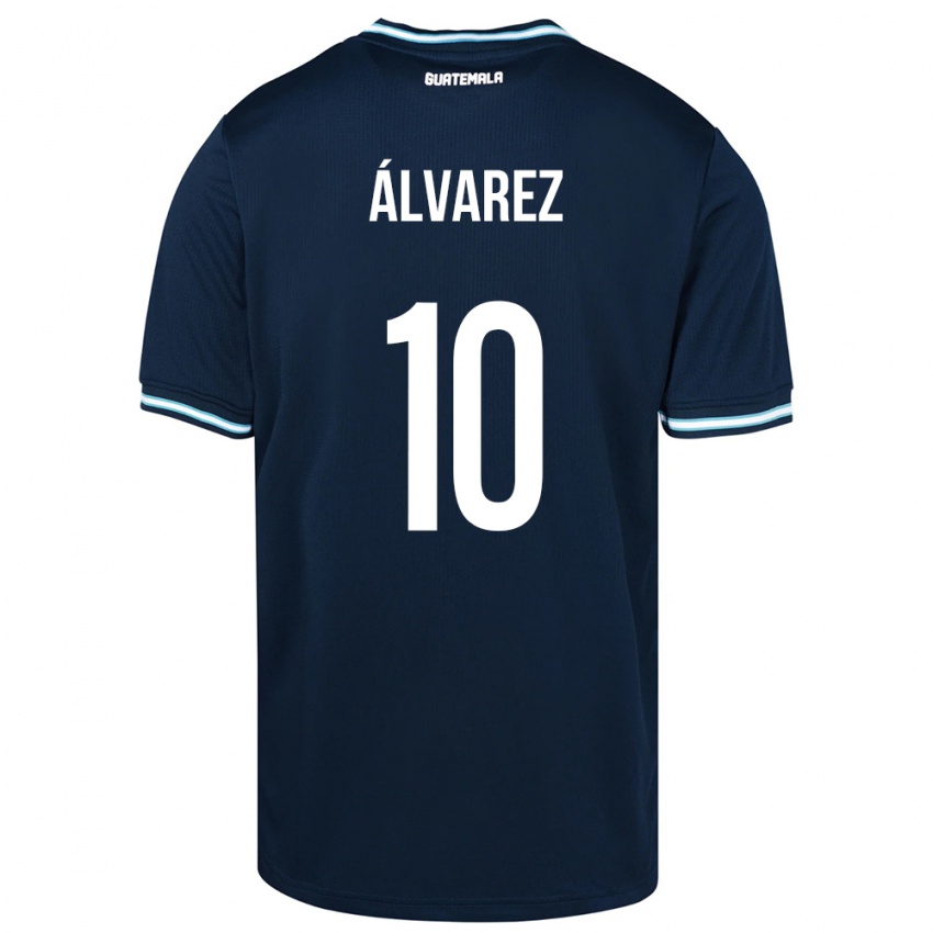 Hombre Camiseta Guatemala Andrea Álvarez #10 Azul 2ª Equipación 24-26 La Camisa Argentina