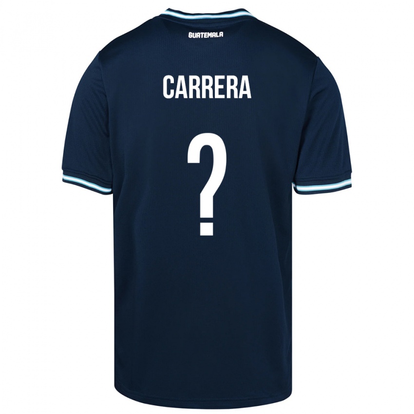 Hombre Camiseta Guatemala Naydelin Carrera #0 Azul 2ª Equipación 24-26 La Camisa Argentina