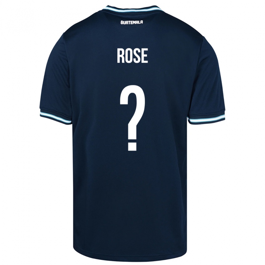 Hombre Camiseta Guatemala Michelle Rose #0 Azul 2ª Equipación 24-26 La Camisa Argentina