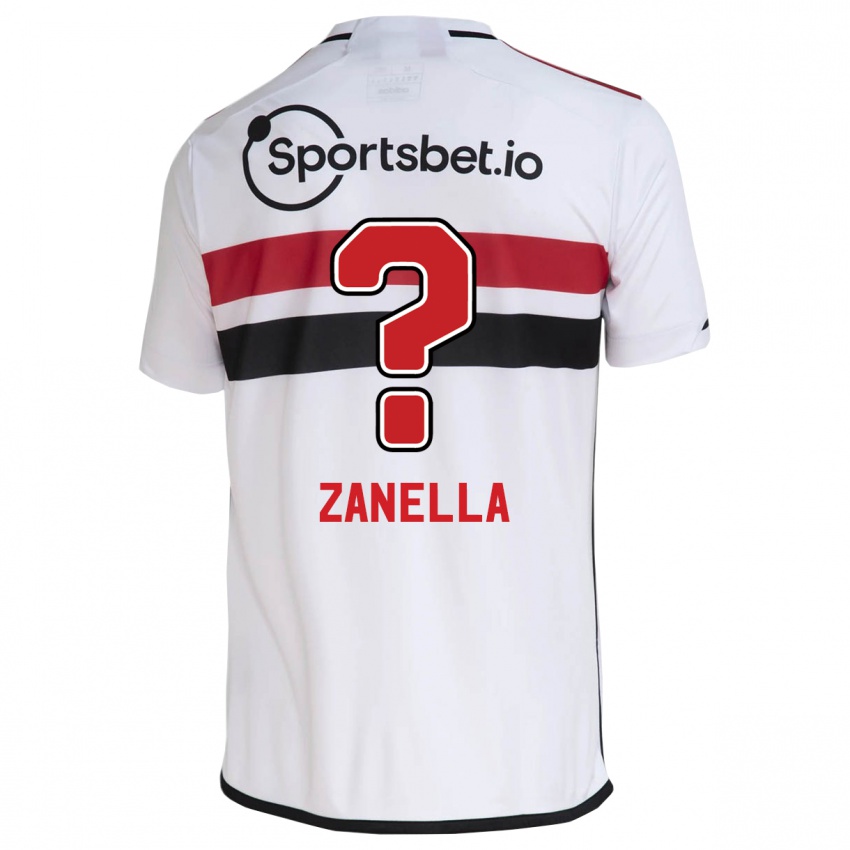 Niño Camiseta Matheus Zanella #0 Blanco 1ª Equipación 2023/24 La Camisa Argentina