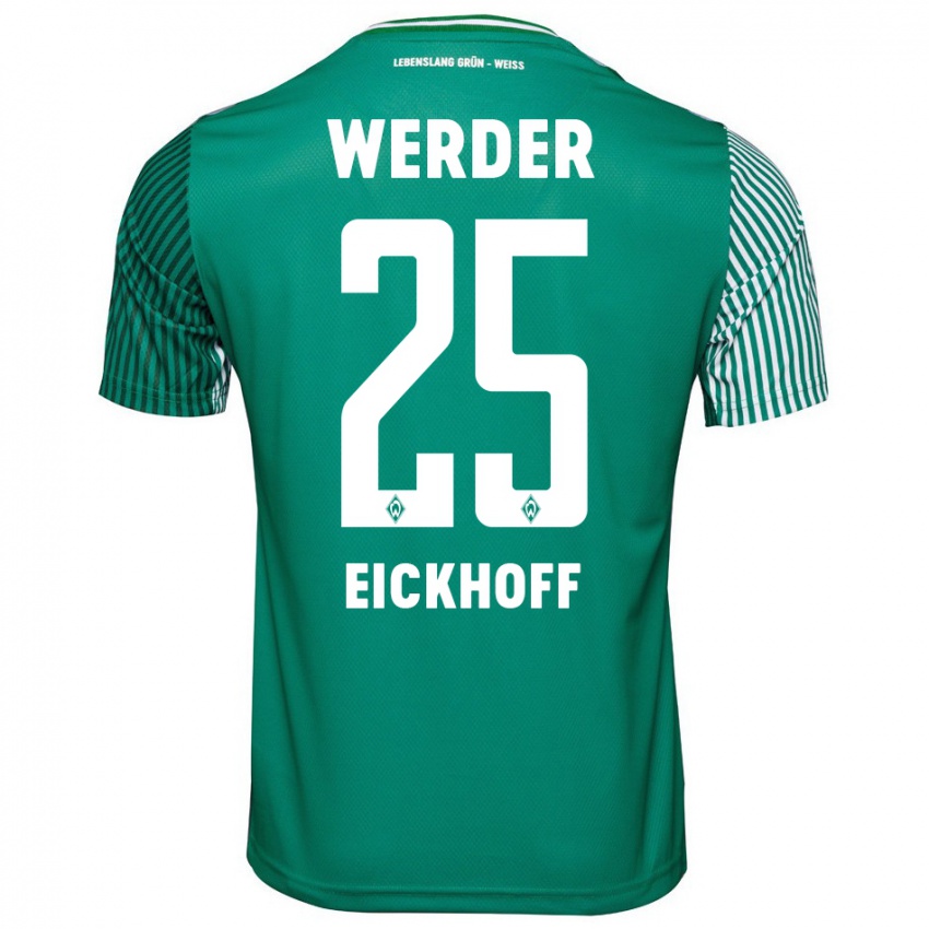 Niño Camiseta Mika Eickhoff #25 Verde 1ª Equipación 2023/24 La Camisa Argentina