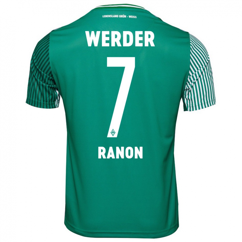 Niño Camiseta Yuval Ranon #7 Verde 1ª Equipación 2023/24 La Camisa Argentina