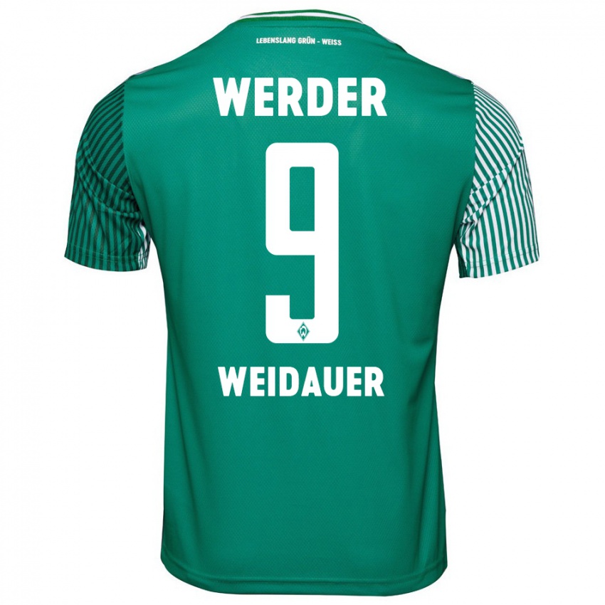Niño Camiseta Sophie Weidauer #9 Verde 1ª Equipación 2023/24 La Camisa Argentina
