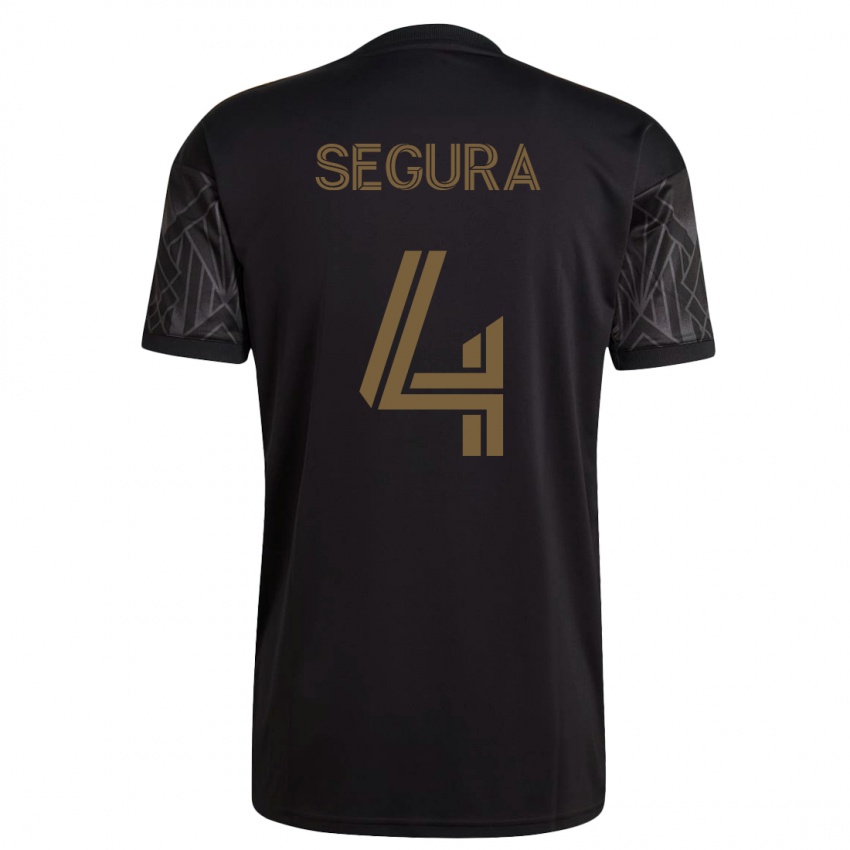 Niño Camiseta Eddie Segura #4 Negro 1ª Equipación 2023/24 La Camisa Argentina