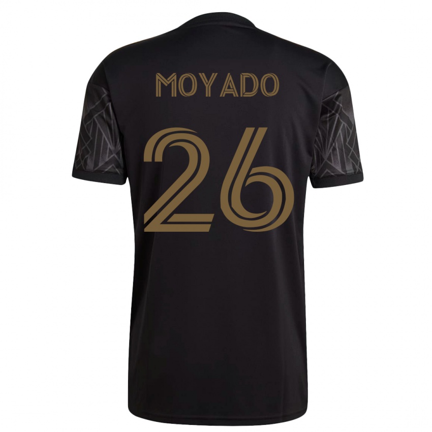 Niño Camiseta Bryan Moyado #26 Negro 1ª Equipación 2023/24 La Camisa Argentina