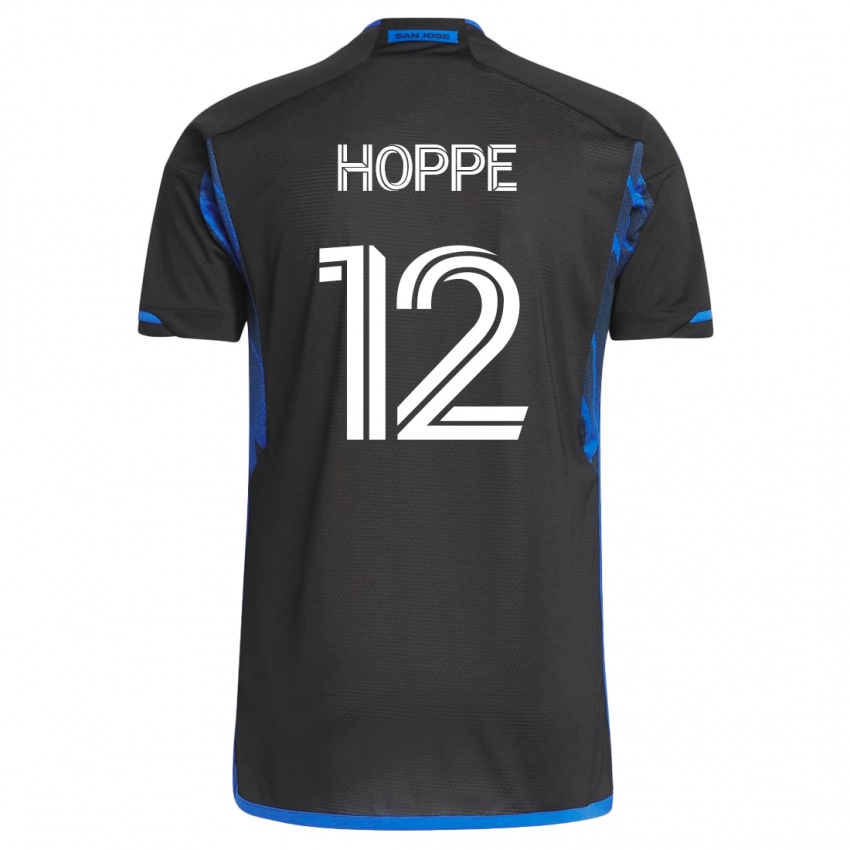 Niño Camiseta Matthew Hoppe #12 Azul Negro 1ª Equipación 2023/24 La Camisa Argentina