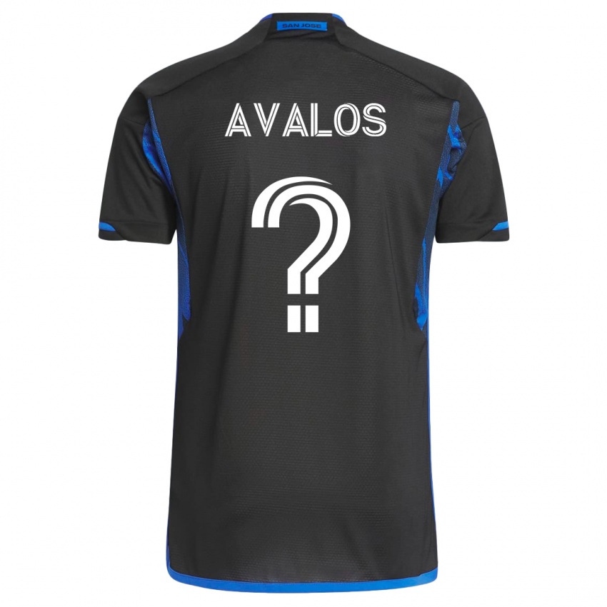 Niño Camiseta Lorenzo Avalos #0 Azul Negro 1ª Equipación 2023/24 La Camisa Argentina