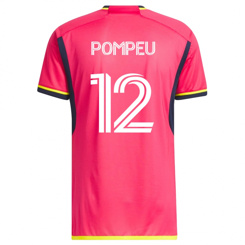 Niño Camiseta Célio Pompeu #12 Rosa 1ª Equipación 2023/24 La Camisa Argentina