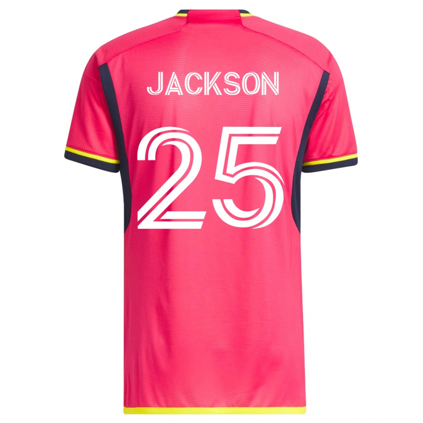 Niño Camiseta Aziel Jackson #25 Rosa 1ª Equipación 2023/24 La Camisa Argentina