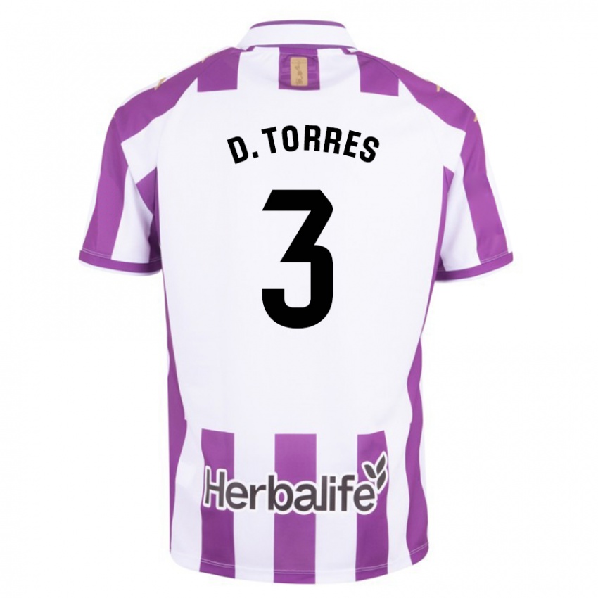 Niño Camiseta David Torres #3 Morado 1ª Equipación 2023/24 La Camisa Argentina