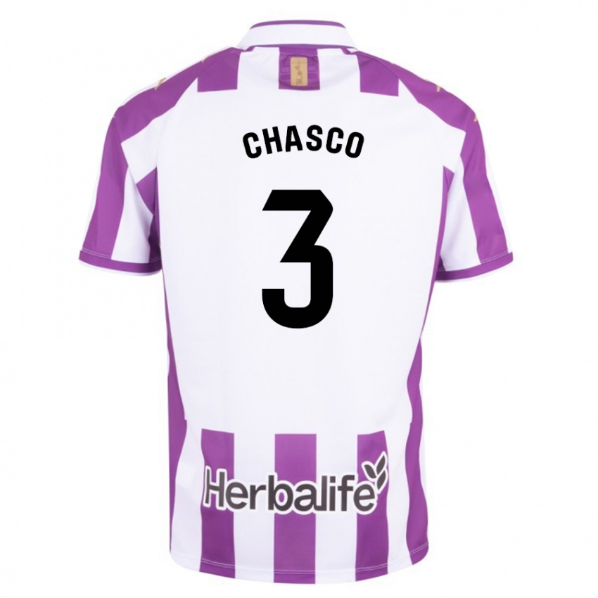 Niño Camiseta Raúl Chasco #3 Morado 1ª Equipación 2023/24 La Camisa Argentina