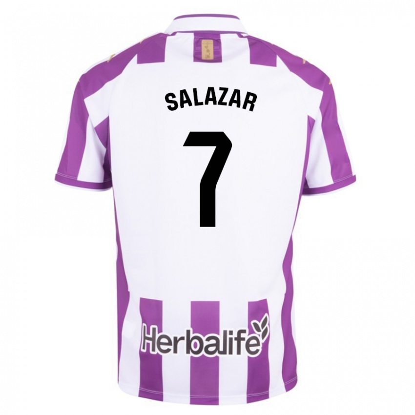 Niño Camiseta Israel Salazar #7 Morado 1ª Equipación 2023/24 La Camisa Argentina