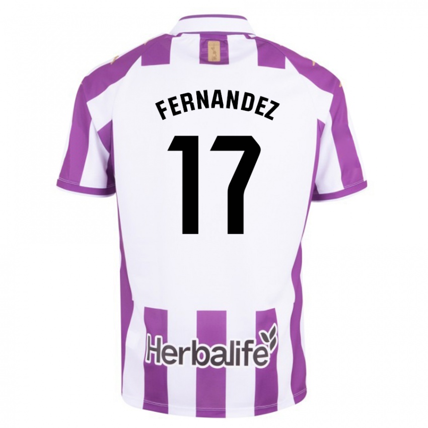 Niño Camiseta Dani Fernández #17 Morado 1ª Equipación 2023/24 La Camisa Argentina