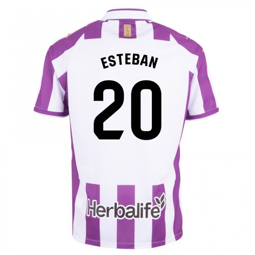 Niño Camiseta Sergio Esteban #20 Morado 1ª Equipación 2023/24 La Camisa Argentina