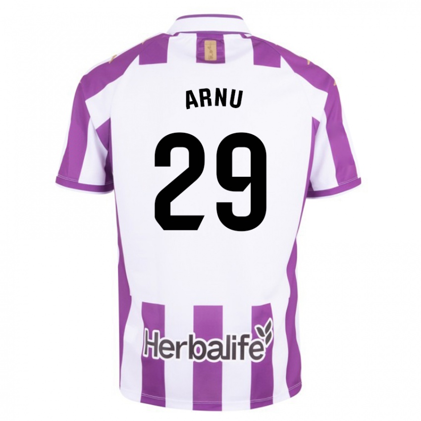 Niño Camiseta Adrián Arnu #29 Morado 1ª Equipación 2023/24 La Camisa Argentina