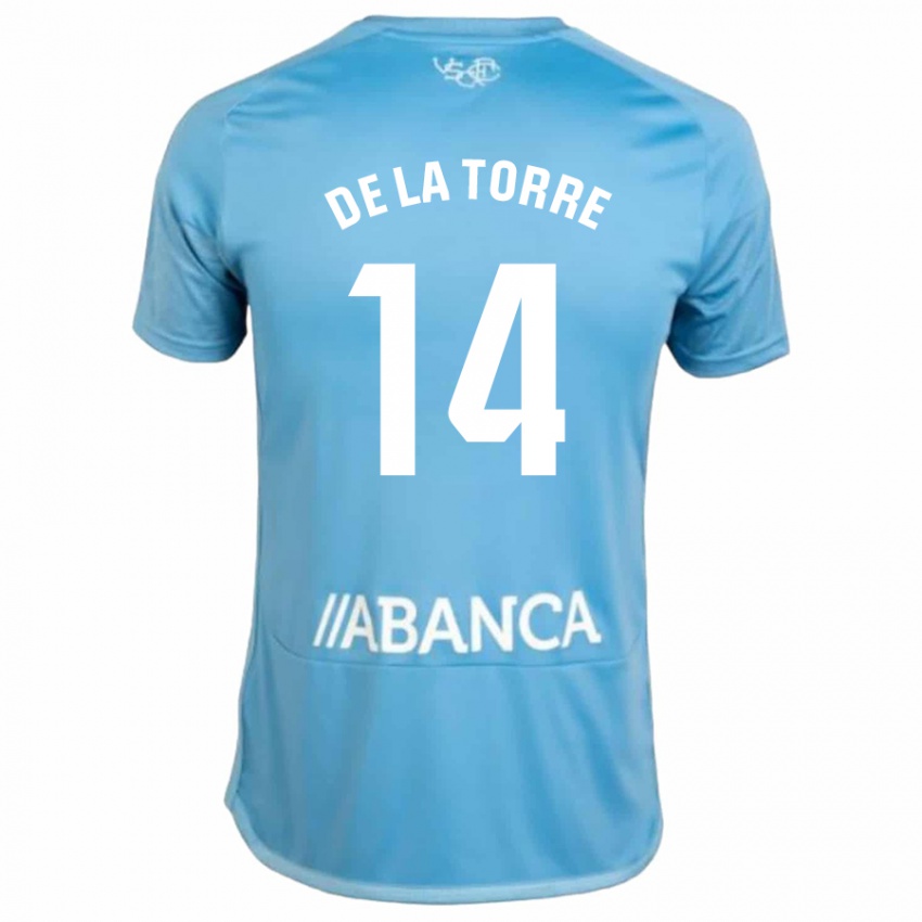 Niño Camiseta Luca De La Torre #14 Azul 1ª Equipación 2023/24 La Camisa Argentina