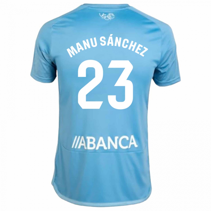 Niño Camiseta Manu Sanchez #23 Azul 1ª Equipación 2023/24 La Camisa Argentina