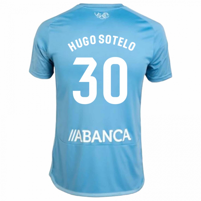 Niño Camiseta Hugo Sotelo #30 Azul 1ª Equipación 2023/24 La Camisa Argentina