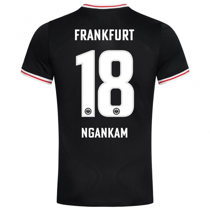 Niño Camiseta Jessic Ngankam #18 Negro 2ª Equipación 2023/24 La Camisa Argentina