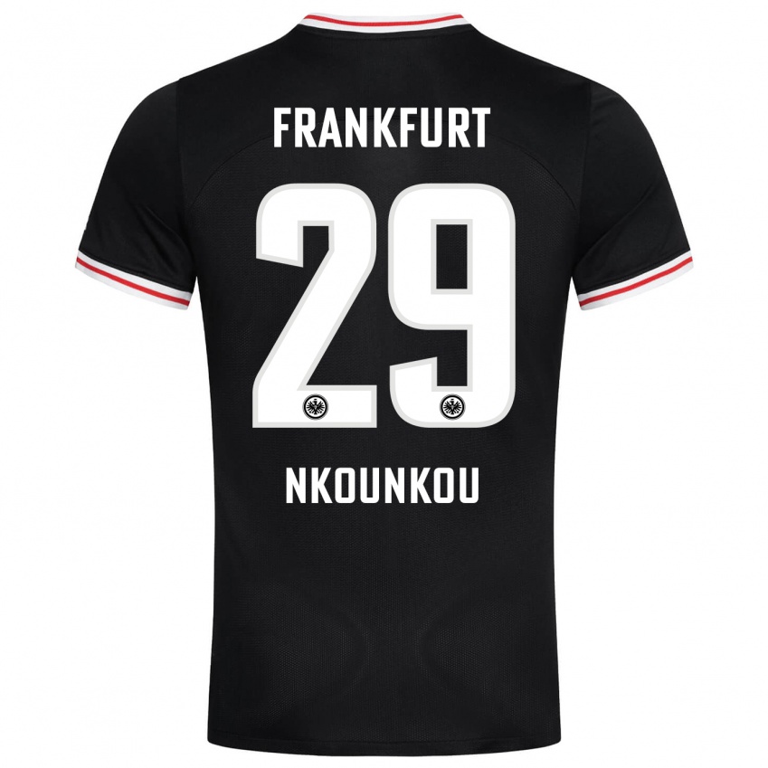 Niño Camiseta Niels Nkounkou #29 Negro 2ª Equipación 2023/24 La Camisa Argentina