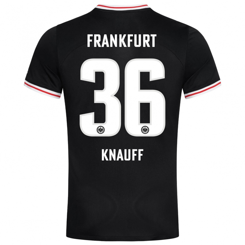 Niño Camiseta Ansgar Knauff #36 Negro 2ª Equipación 2023/24 La Camisa Argentina