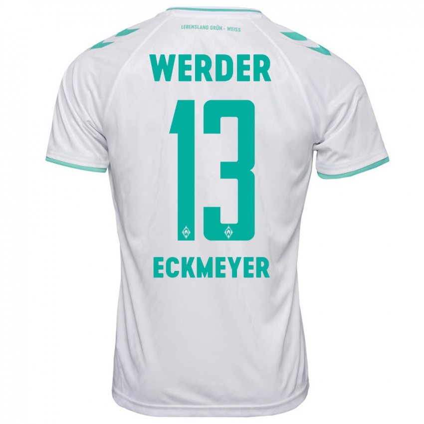 Niño Camiseta Tjark Eckmeyer #13 Blanco 2ª Equipación 2023/24 La Camisa Argentina