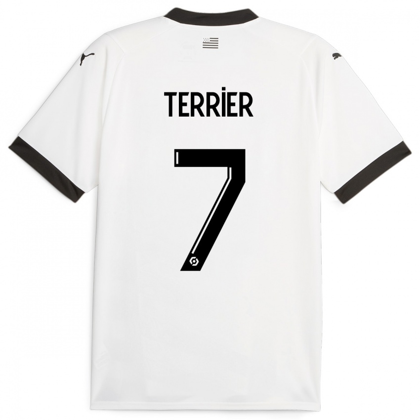 Niño Camiseta Martin Terrier #7 Blanco 2ª Equipación 2023/24 La Camisa Argentina