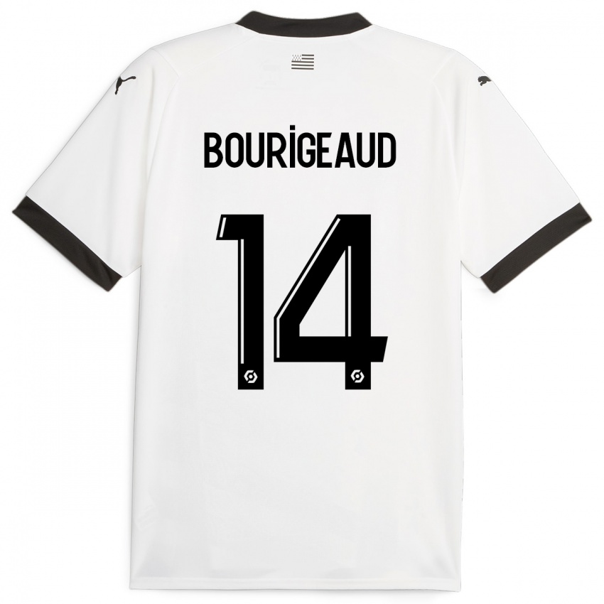 Niño Camiseta Benjamin Bourigeaud #14 Blanco 2ª Equipación 2023/24 La Camisa Argentina