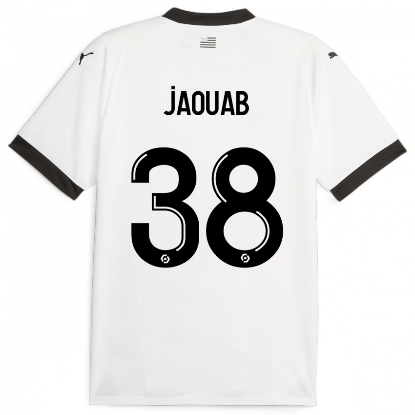 Niño Camiseta Mohamed Jaouab #38 Blanco 2ª Equipación 2023/24 La Camisa Argentina
