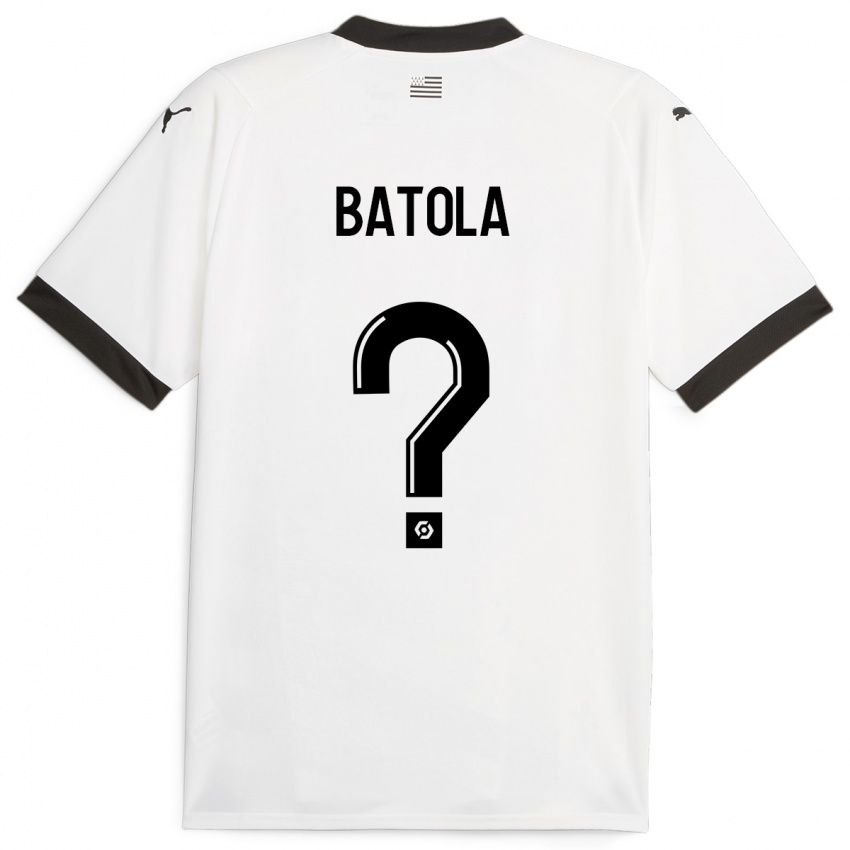 Niño Camiseta Yann Batola #0 Blanco 2ª Equipación 2023/24 La Camisa Argentina