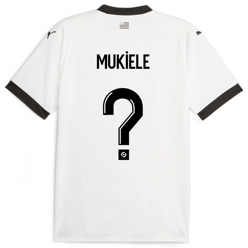 Niño Camiseta Nordan Mukiele #0 Blanco 2ª Equipación 2023/24 La Camisa Argentina