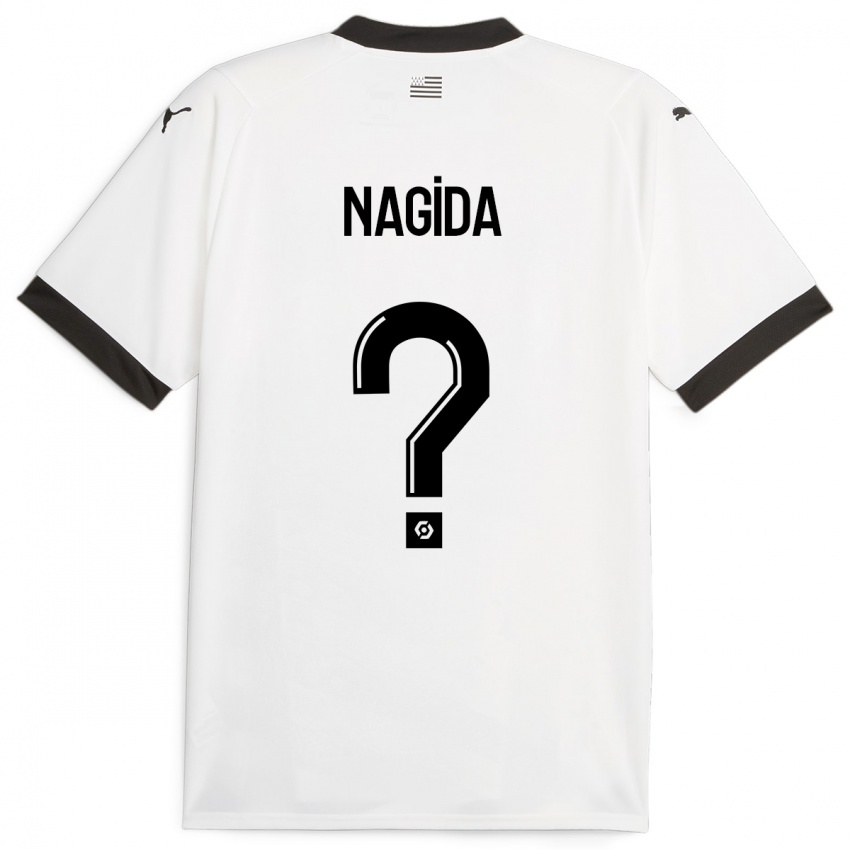 Niño Camiseta Mahamadou Nagida #0 Blanco 2ª Equipación 2023/24 La Camisa Argentina