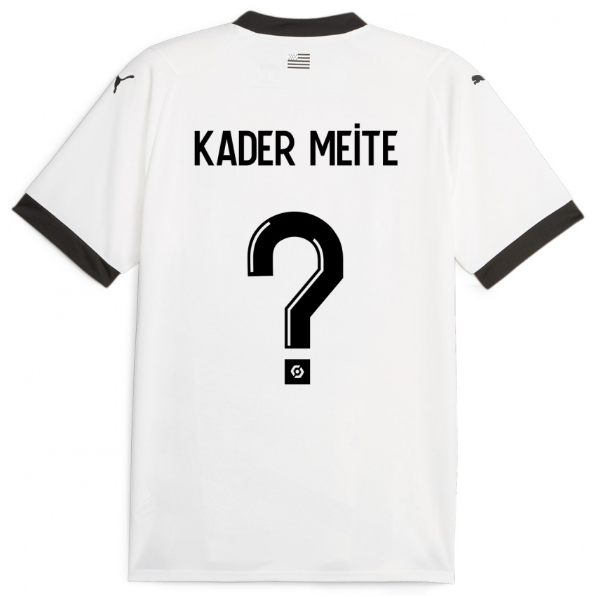 Niño Camiseta Mohamed Kader Meïté #0 Blanco 2ª Equipación 2023/24 La Camisa Argentina