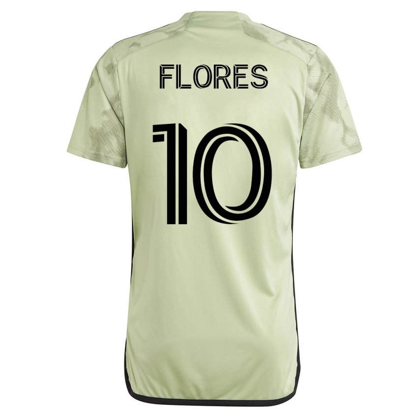 Niño Camiseta Leonardo Flores #10 Verde 2ª Equipación 2023/24 La Camisa Argentina