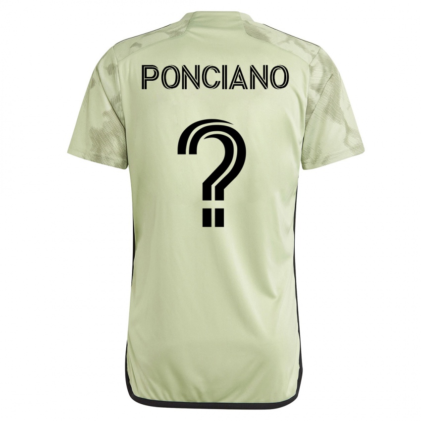 Niño Camiseta Emir Ponciano #0 Verde 2ª Equipación 2023/24 La Camisa Argentina