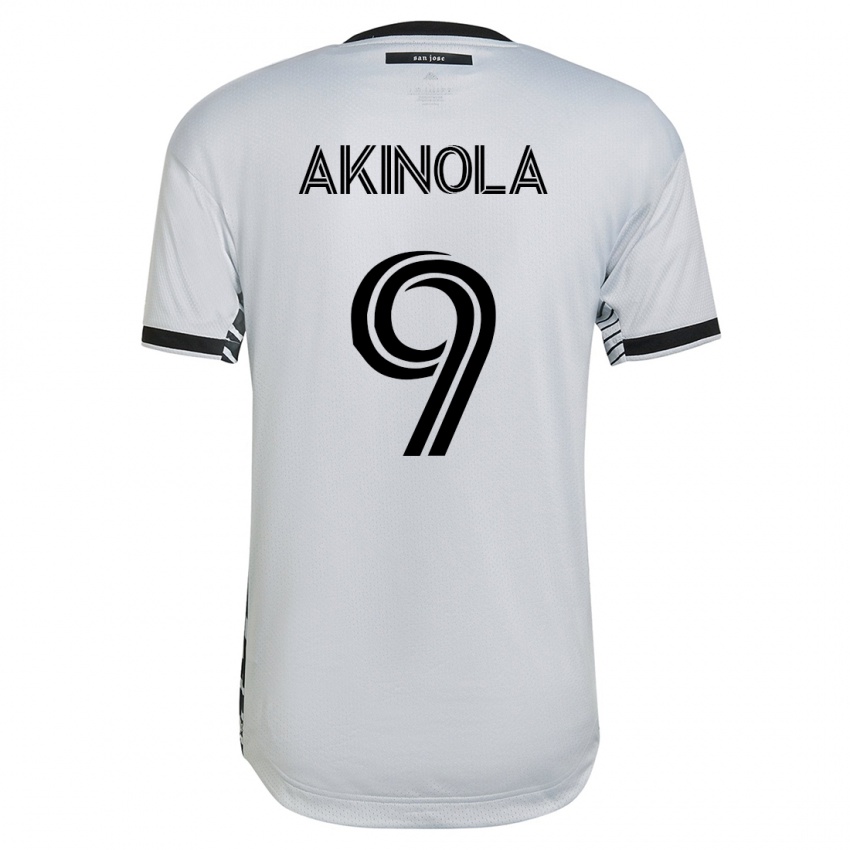 Niño Camiseta Ayo Akinola #9 Blanco 2ª Equipación 2023/24 La Camisa Argentina