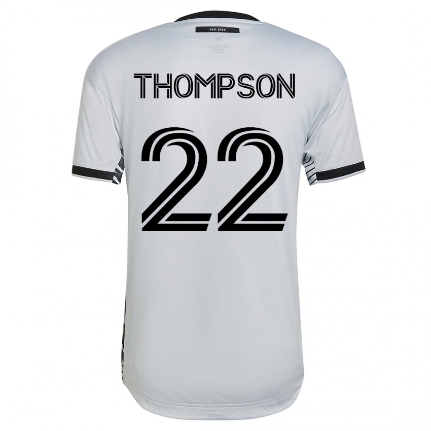Niño Camiseta Tommy Thompson #22 Blanco 2ª Equipación 2023/24 La Camisa Argentina