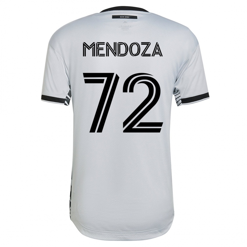 Niño Camiseta Edwyn Mendoza #72 Blanco 2ª Equipación 2023/24 La Camisa Argentina