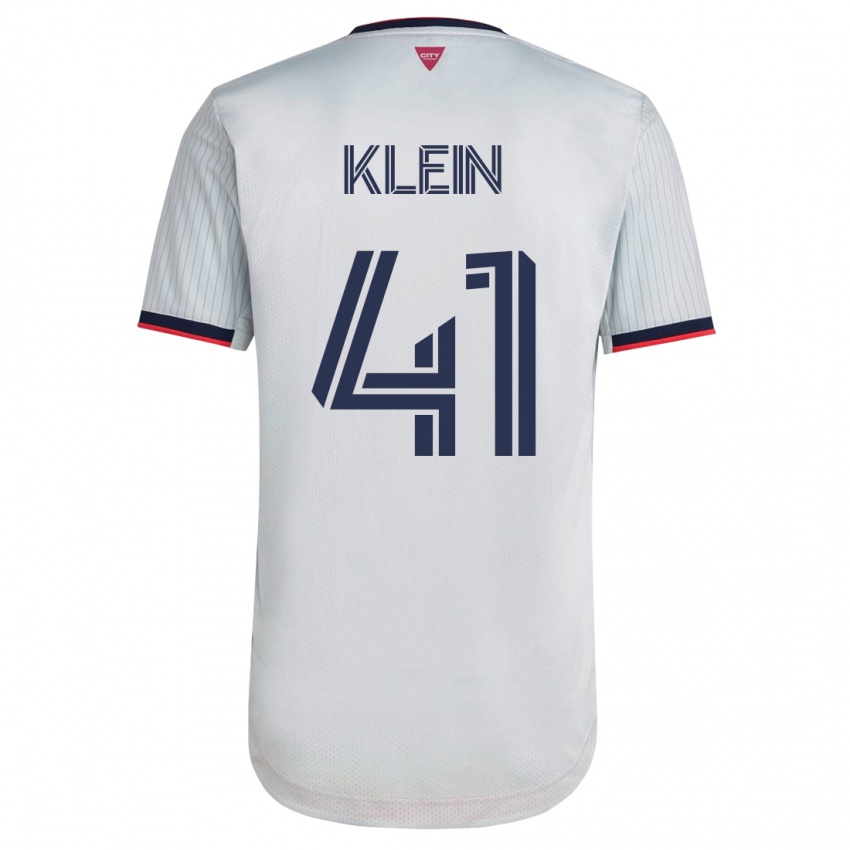 Niño Camiseta Johnny Klein #41 Blanco 2ª Equipación 2023/24 La Camisa Argentina